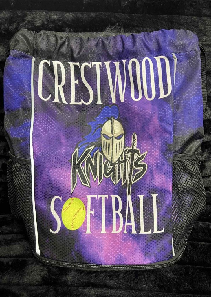 drawstring bag printed